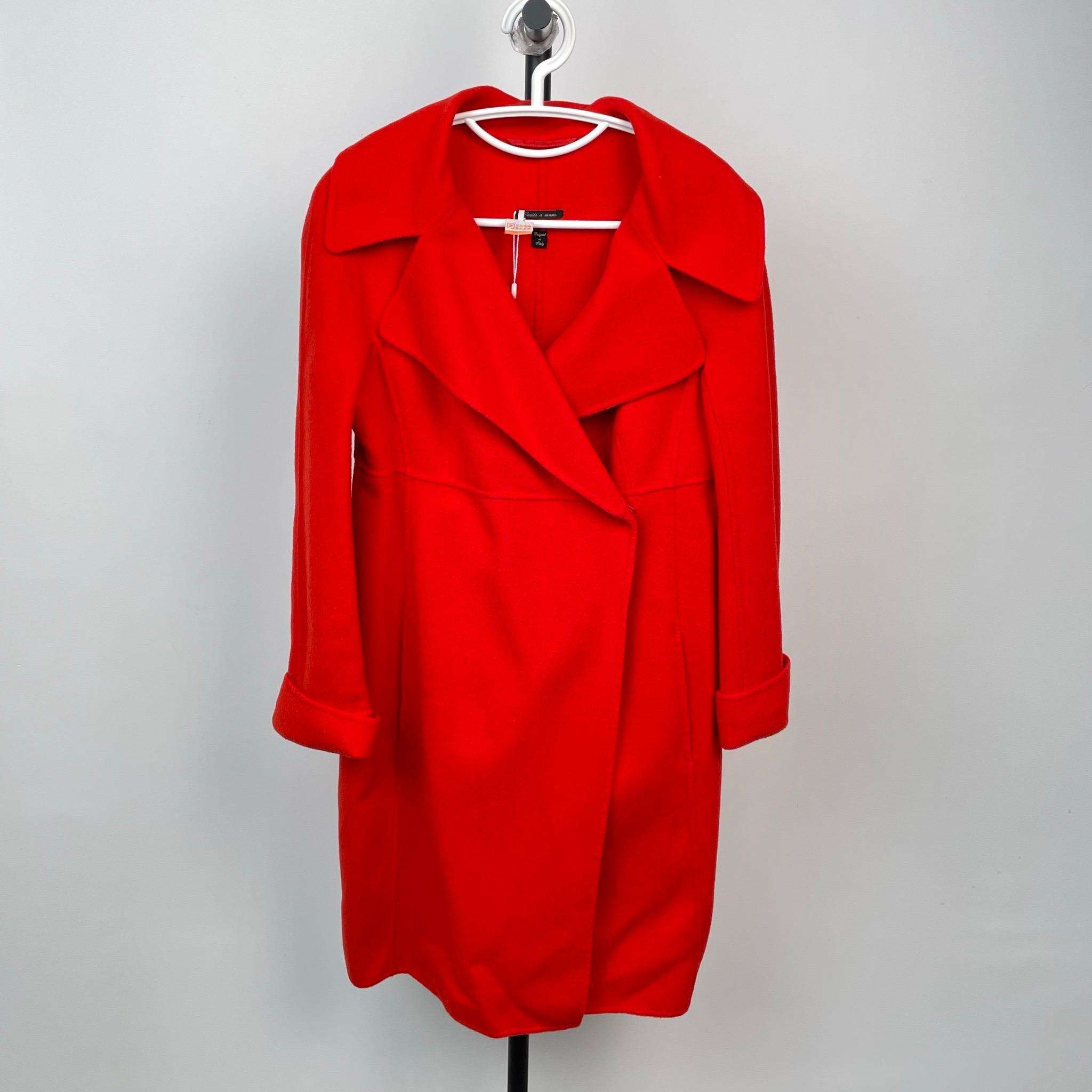 Max Mara 玫红色大衣-1