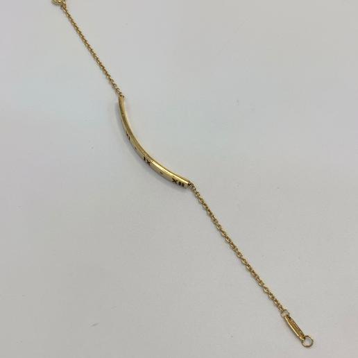 蒂芙尼 玫瑰金罗马数字三钻手链 大U 15.5cm 4.06g