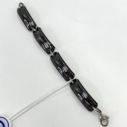 蒂芙尼 925银钛合金1837系列手链 中检 刻印淡