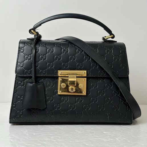 古驰牛皮padlock28黑色